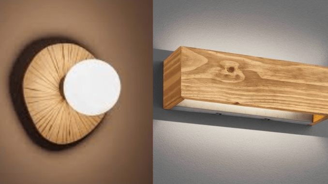 Cómo hacer apliques de pared con madera
